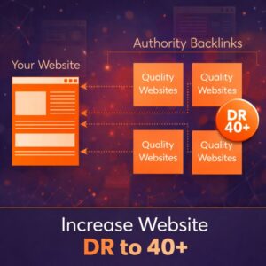 increase website DR to 40